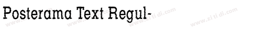Posterama Text Regul字体转换